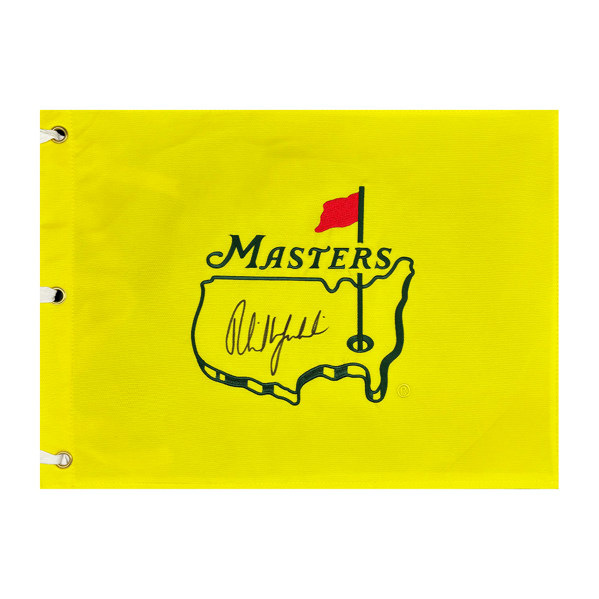 Phil Mickelson Signed Masters Tournament Pin Flag