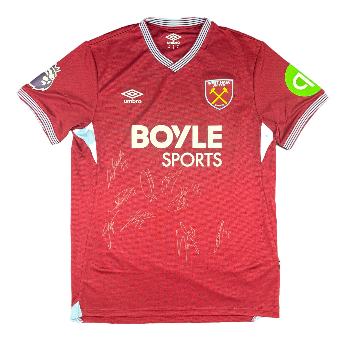 Multiple Player Signed West Ham United 2025/2026 Home Shirt