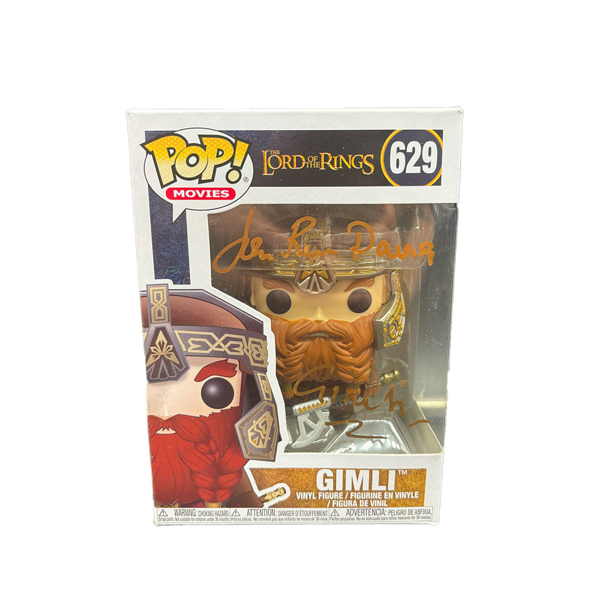 John Rhys Davies Signed 'Gimli' Funko Pop