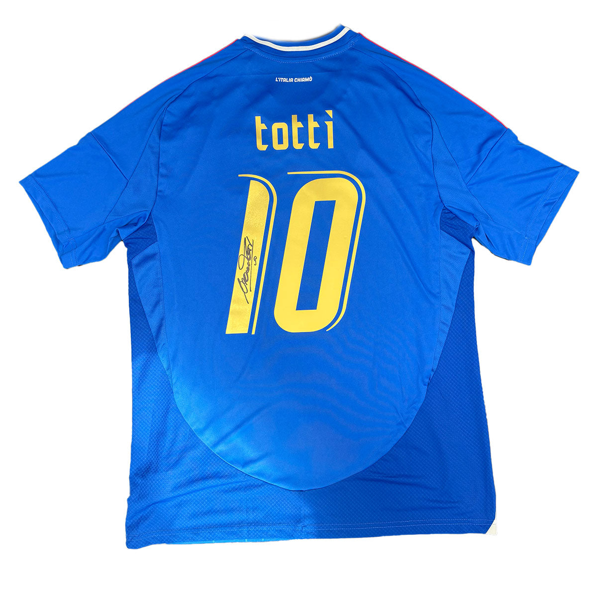 Francesco Totti Signed Italy 2024/2025 Home Shirt