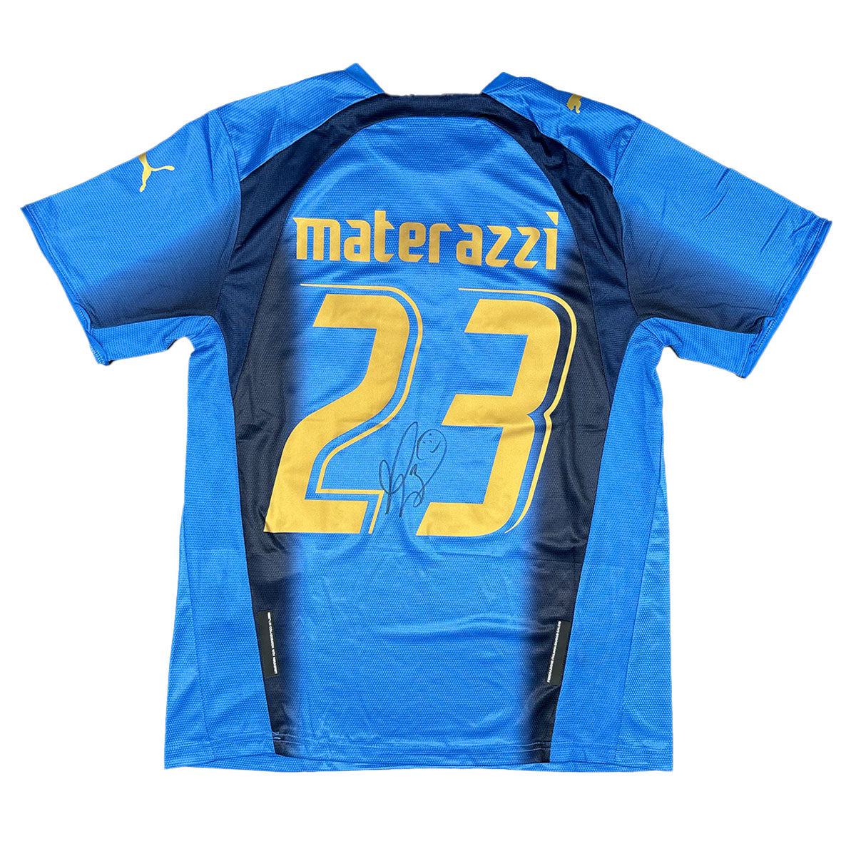 Marco Materazzi Signed Italy 2006/2007 Home Shirt