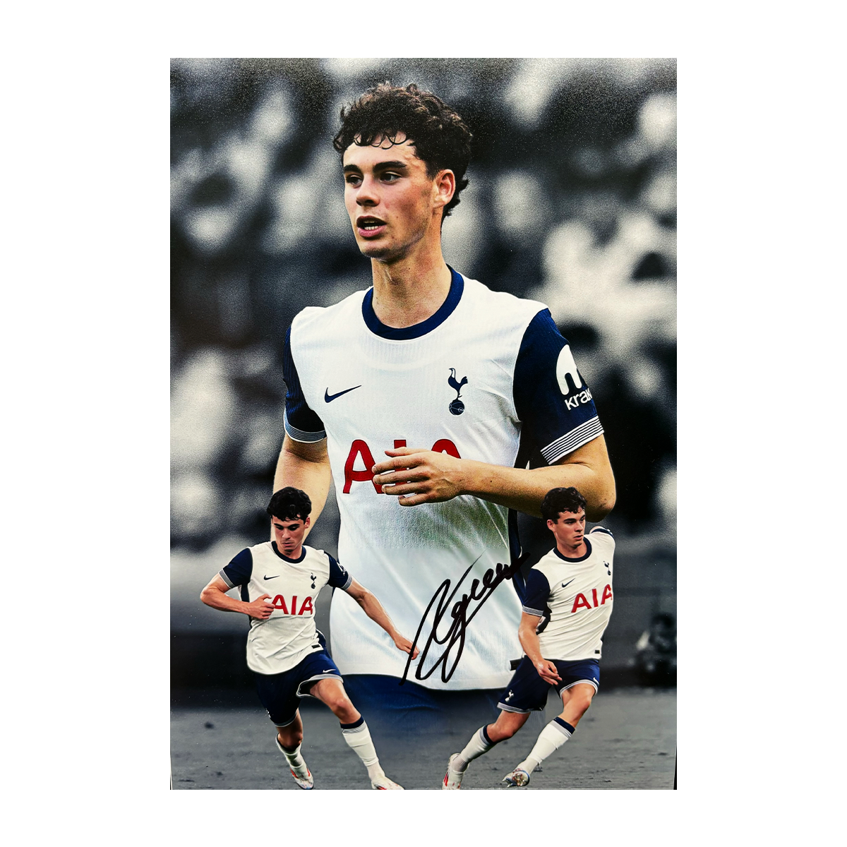 Archie Gray Signed Tottenham Hotspur A4 Photo