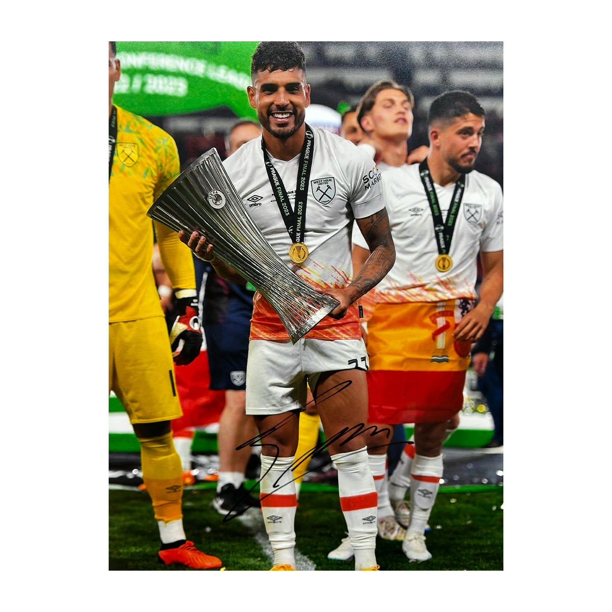 Emerson Palmieri Signed West Ham United A3 Photo