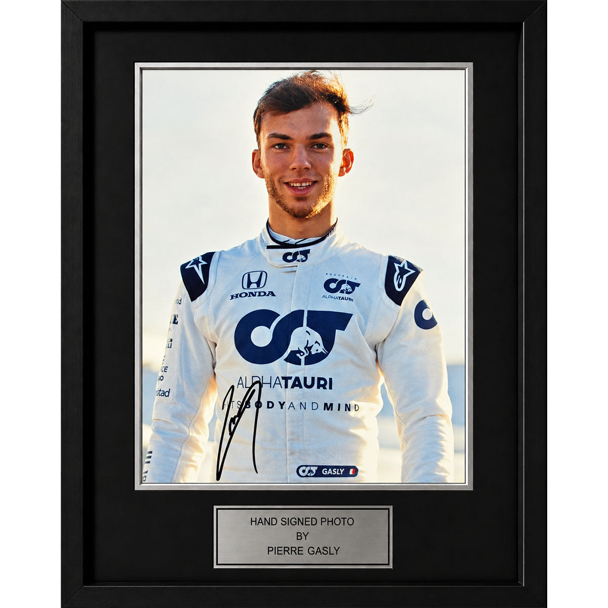 Pierre Gasly Signed and Framed A4 Photo