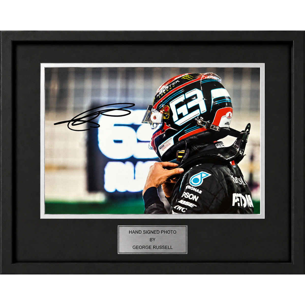 George Russell Signed and Framed A4 Photo