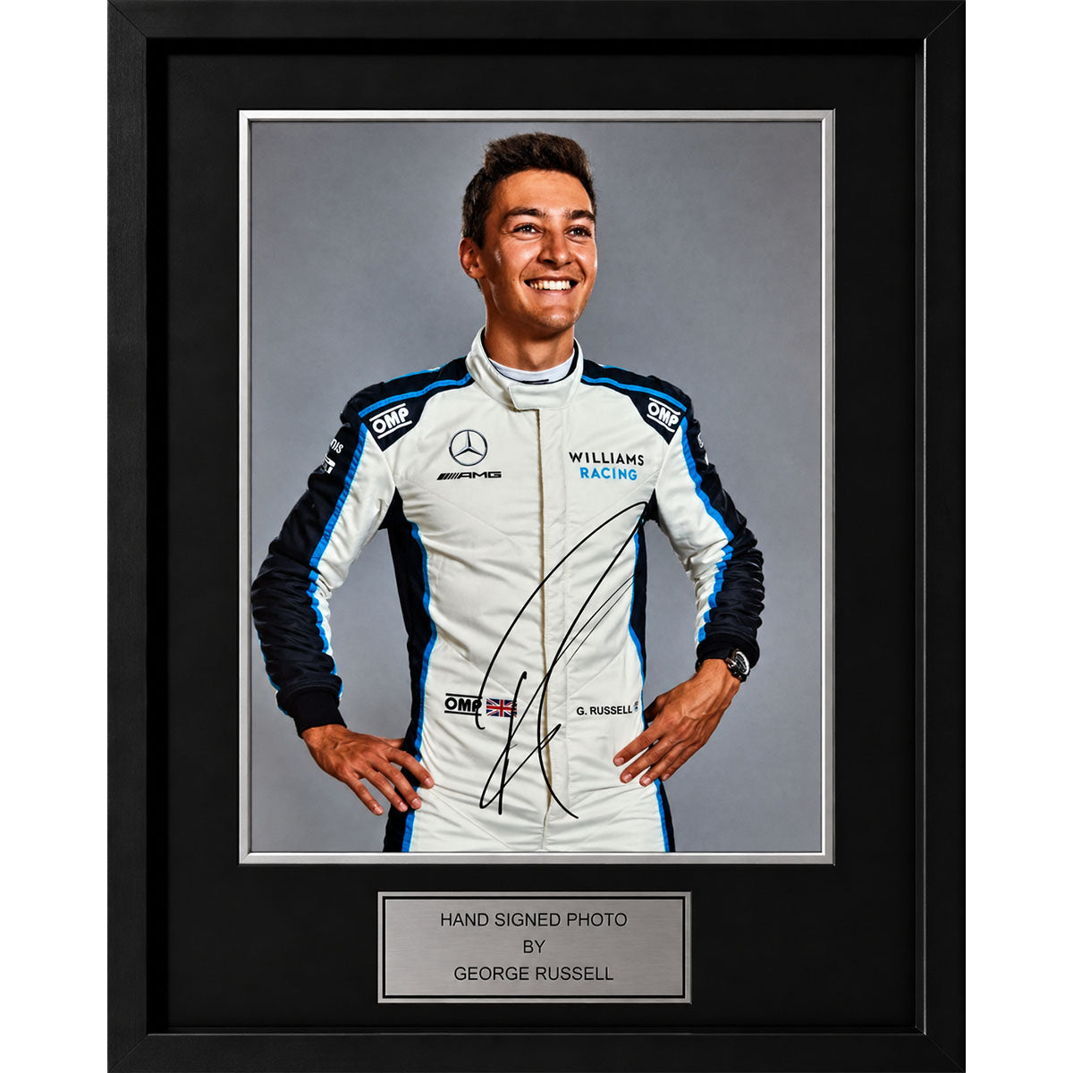 George Russell Signed and Framed A4 Photo