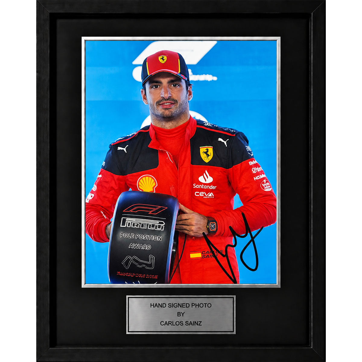 Carlos Sainz Jr. Signed and Framed A4 Photo