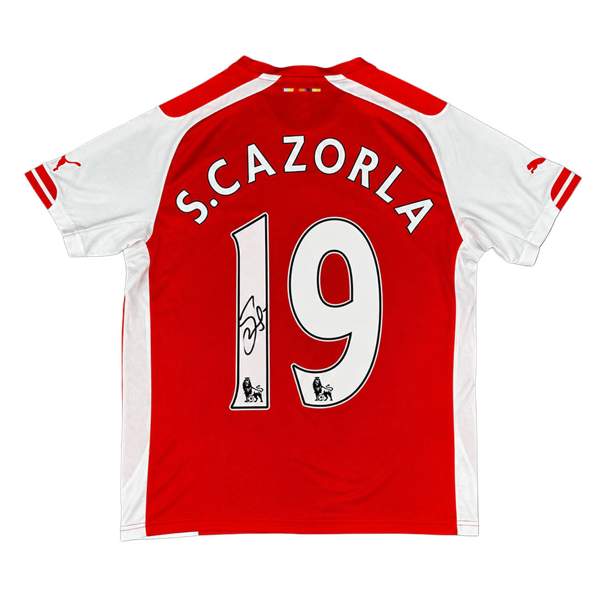 Santi Cazorla Signed Arsenal 2014/2015 Home Shirt