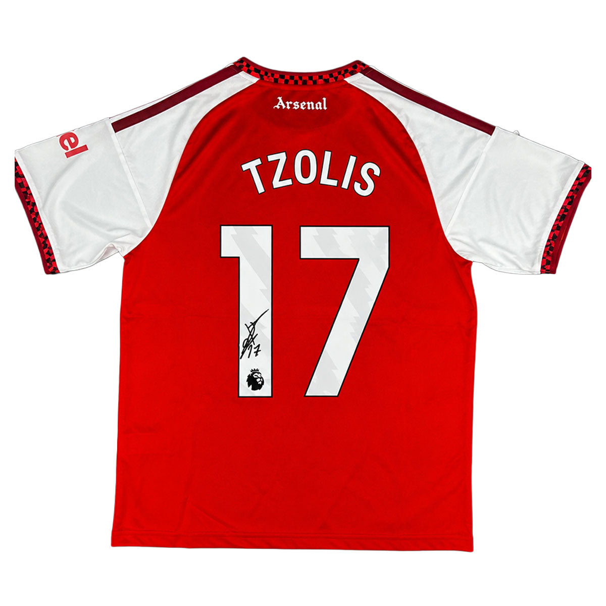 Christos Tzolis Signed Arsenal FC 2026/2027 Home Shirt