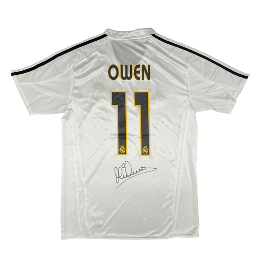 Michael Owen Signed Real Madrid 2004/2005 Home Shirt
