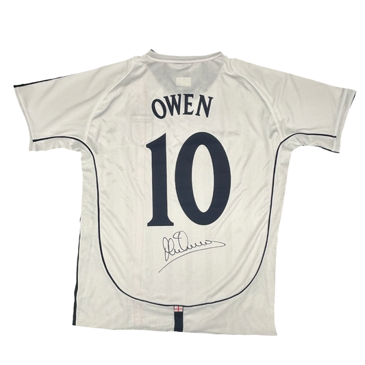 Michael Owen Signed England 2002/2003 Home Shirt
