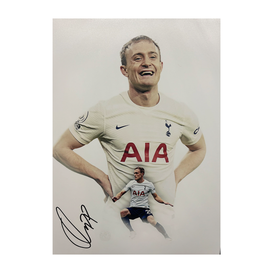 Oliver Skipp Signed Tottenham Hotspur A3 Photo