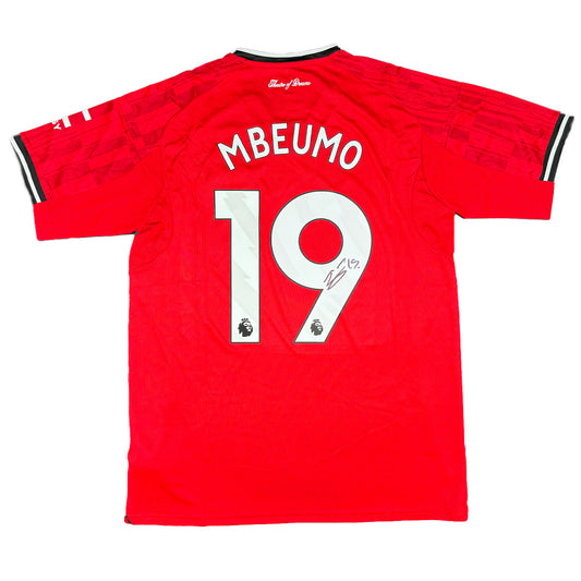 Bryan Mbuemo Signed Manchester United 2025/2026 Home Shirt