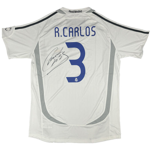 Roberto Carlos Signed Real Madrid 2006/2007 Home Shirt