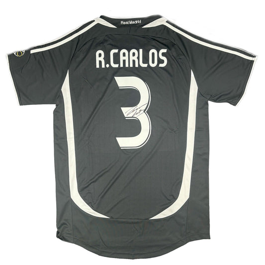 Roberto Carlos Signed Real Madrid 2006/2007 Away Shirt