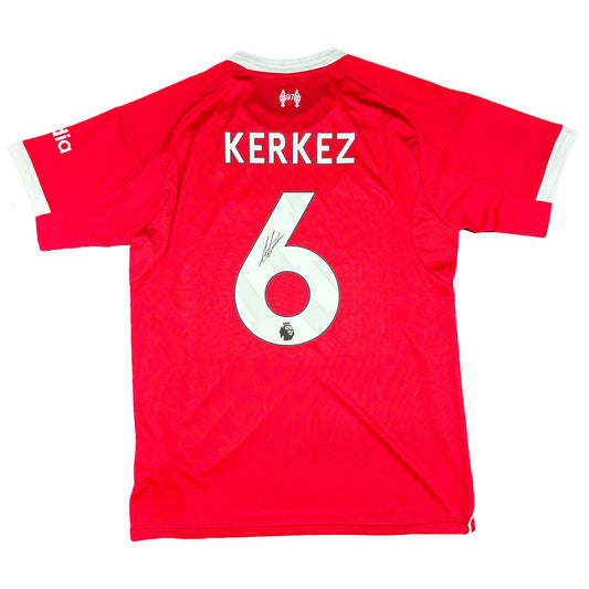 Milos Kerkez Signed Liverpool FC 2025/2026 Home Shirt