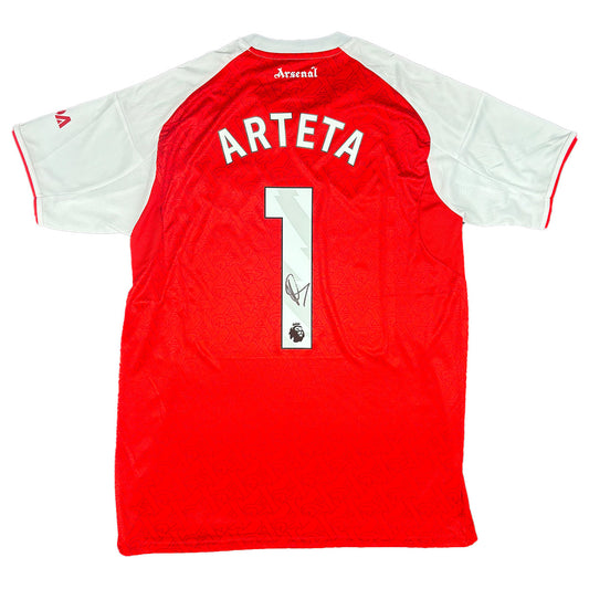 Mikel Arteta Signed Arsenal FC 2025/2026 Home Shirt