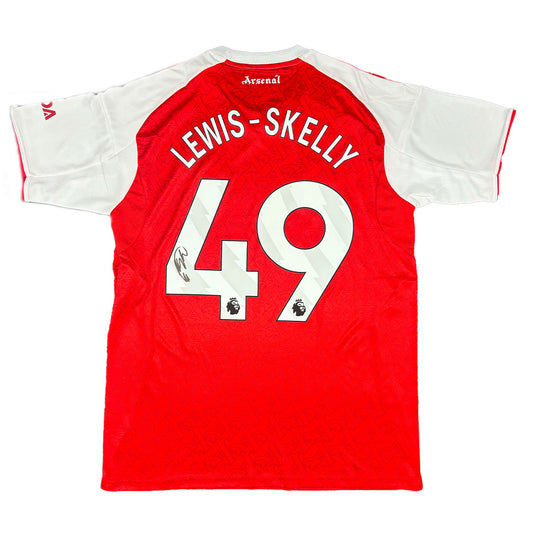 Myles Lewis-Skelly Signed Arsenal 2025/2026 Home Shirt