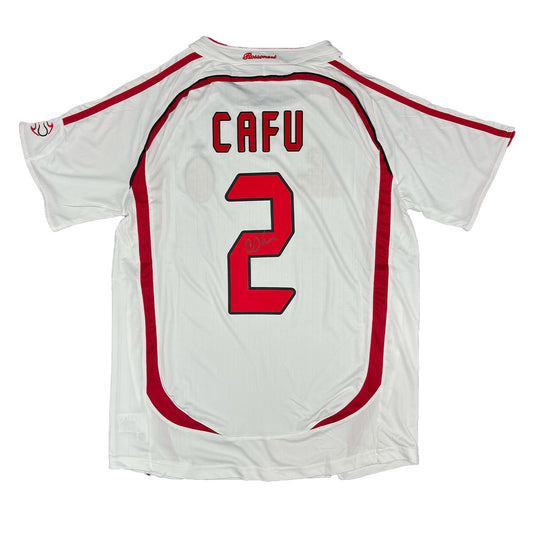 Cafu Signed AC Milan 2006/2007 Away Shirt
