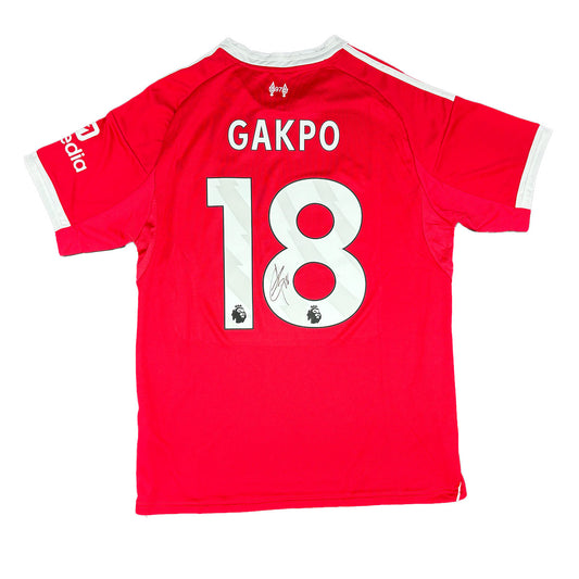 Cody Gakpo Signed Liverpool FC 2025/2026 Home Shirt