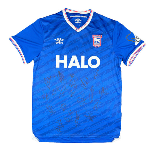 Multiple Player Signed Ipswich Town 2025/2026 Home Shirt