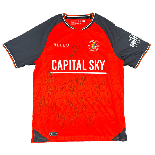 Multiple Player Signed Luton Town 2025/2026 Home Shirt