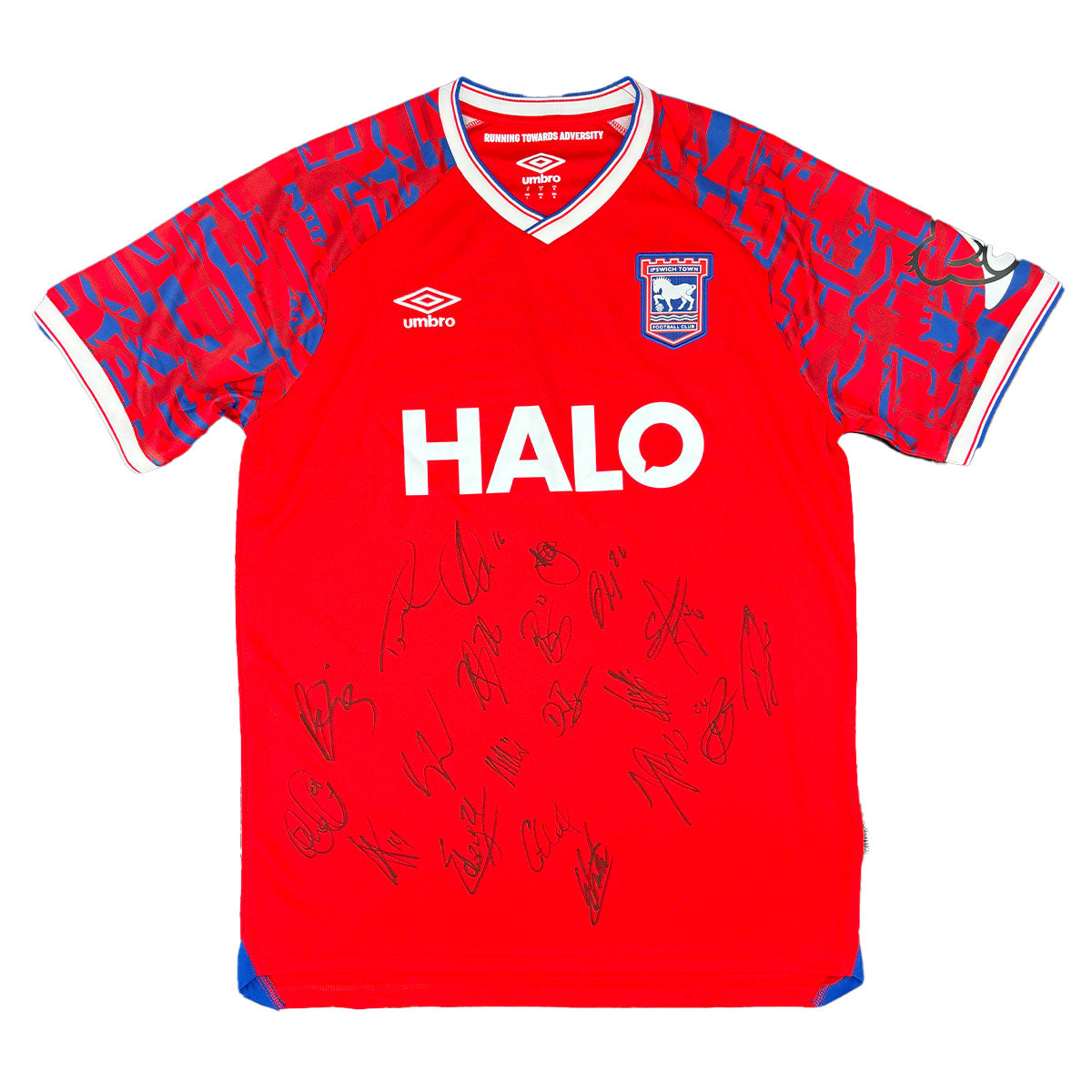Multiple Player Signed Ipswich Town 2025/2026 Away Shirt