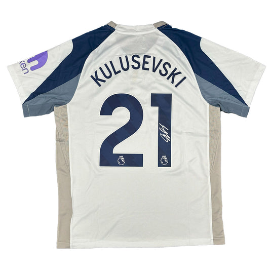 Dejan Kulusevski Signed Tottenham Hotspur 2025/2026 Home Shirt