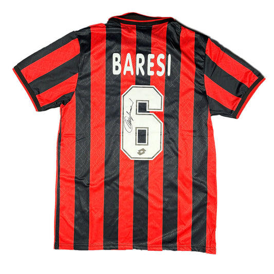 Franco Baresi Signed AC Milan 1995/1996 Home Shirt