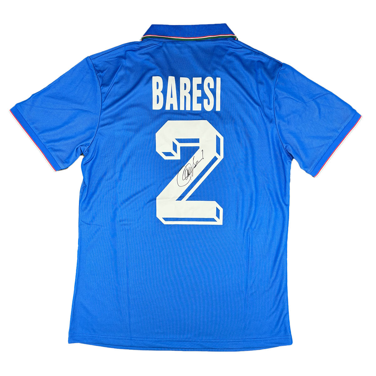 Franco Baresi Signed Italy 1990/1991 Home Shirt