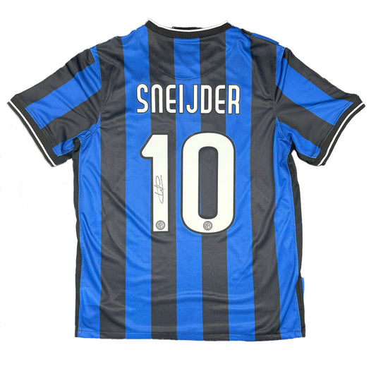 Wesley Sneijder Signed Inter Milan 2009/2010 Home Shirt