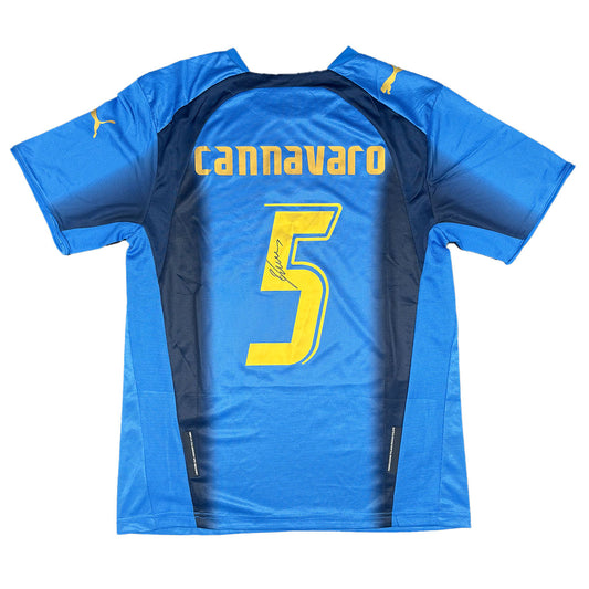 Fabio Cannavaro Signed Italy 2006/2007 Home Shirt