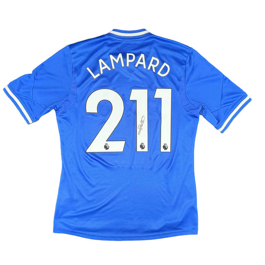 Frank Lampard Signed Chelsea '211 Goals' 2013/2014 Home Shirt