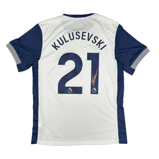 Dejan Kulusevski Signed Tottenham Hotspur 2024/2025 Home Shirt