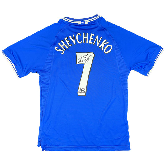 Andriy Shevchenko Signed Chelsea 2000/2001 Home Shirt