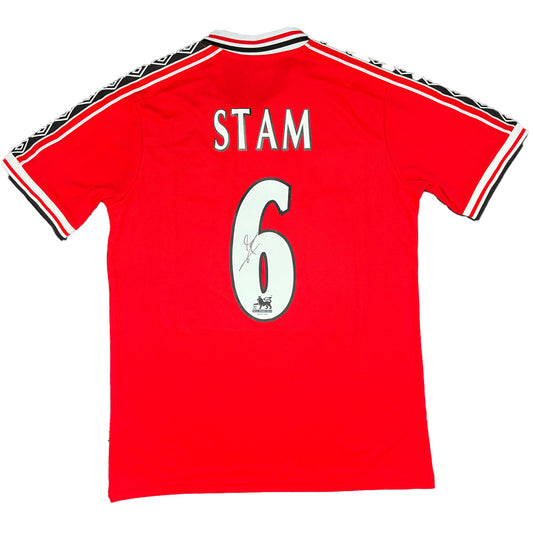 Jaap Stam Signed Manchester United 1999/2000 Home Shirt