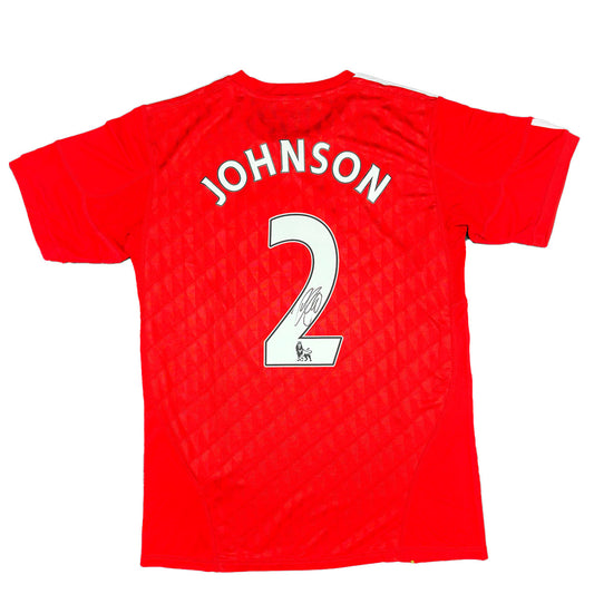 Glen Johnson Signed Liverpool 2011/2012 Home Shirt