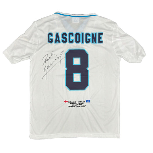 Paul Gascoigne Signed England 1996/1997 Home Shirt