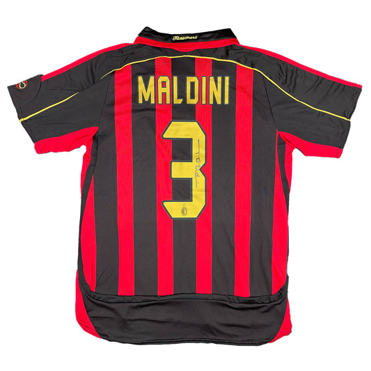 Paolo Maldini Signed AC Milan 2006/2007 Home Shirt