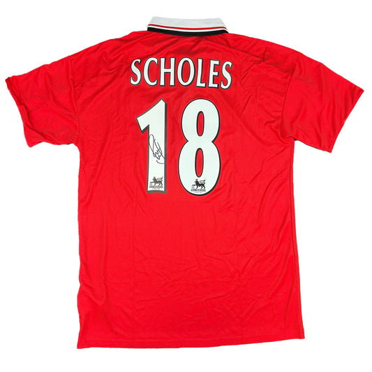Paul Scholes Signed Manchester United 1999/2000 Home Shirt