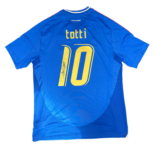 Francesco Totti Signed Italy 2024/2025 Home Shirt