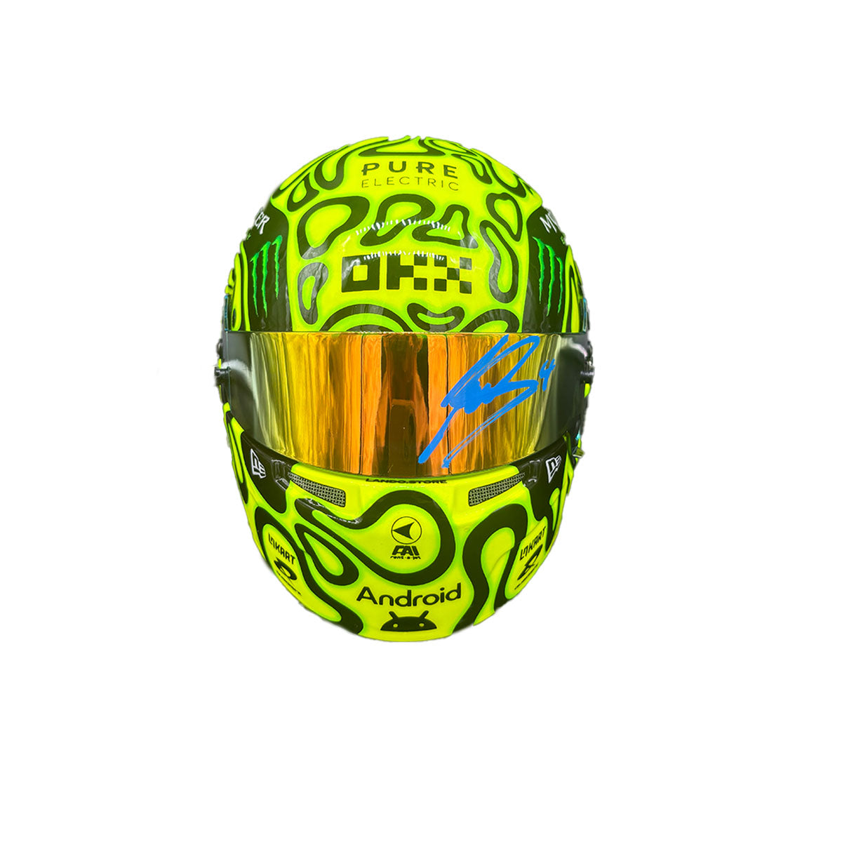 Lando Norris Signed 1/4 Scale Racing Helmet