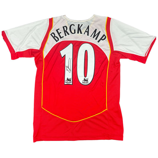 Dennis Bergkamp Signed Arsenal FC 2004/2005 Home Shirt