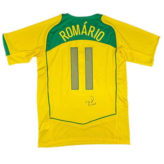Romário Signed Brazil 2004/2005 Home Shirt