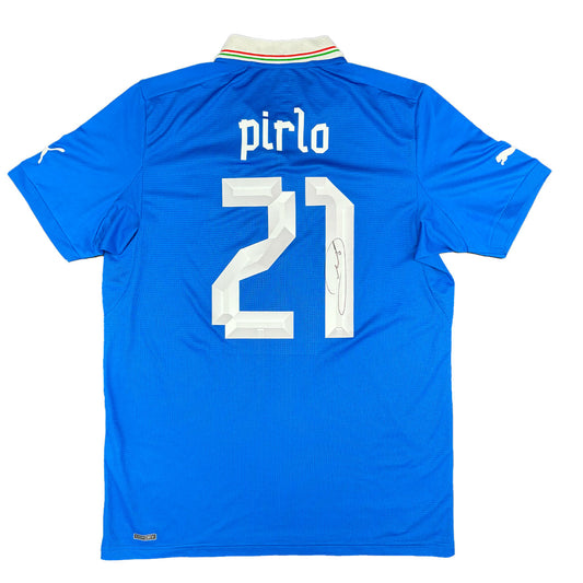 Andrea Pirlo Signed Italy 2012/2013 Home Shirt