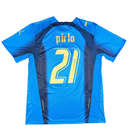 Andrea Pirlo Signed Italy 2006/2007 Home Shirt