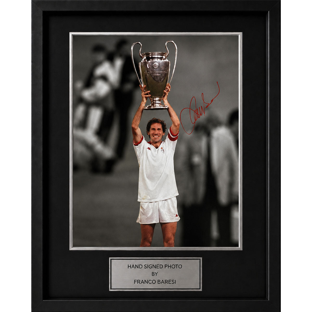 Franco Baresi Signed and Framed A3 Photo