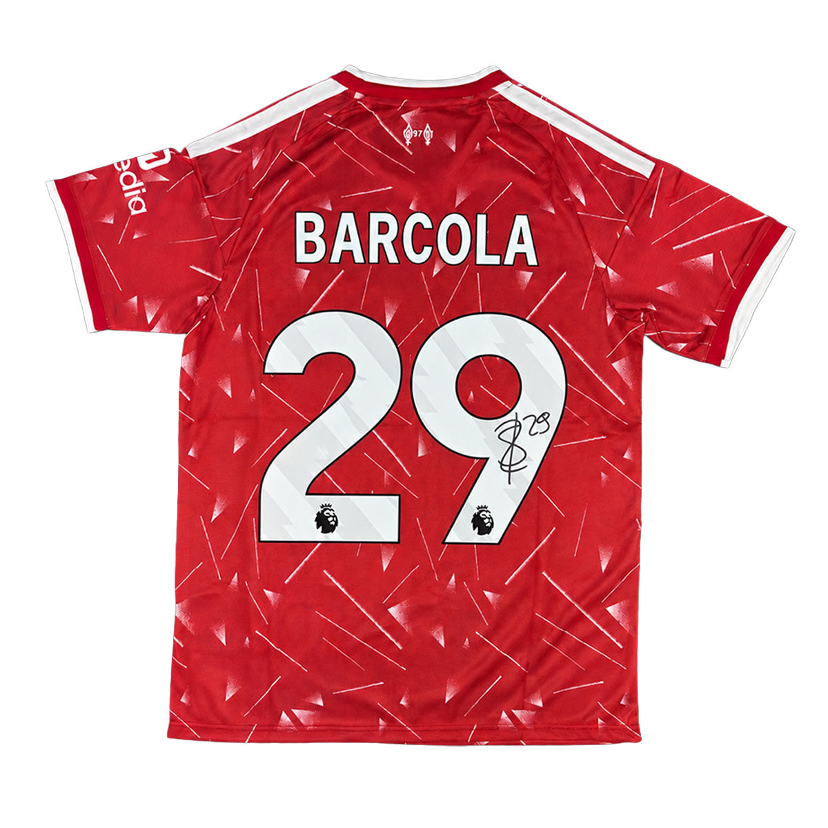 Bradley Barcola Signed Liverpool FC 2026/2027 Home Shirt