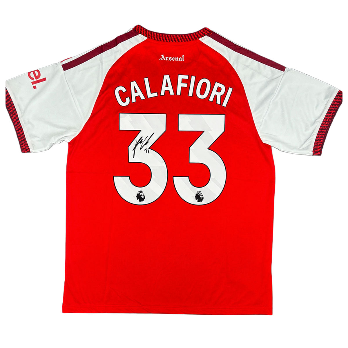 Riccardo Calafiori Signed Arsenal FC 2026/2027 Home Shirt