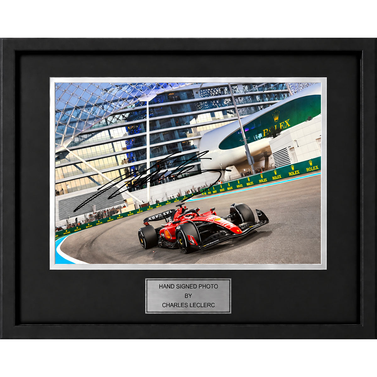 Charles Leclerc Signed and Framed A4 Photo